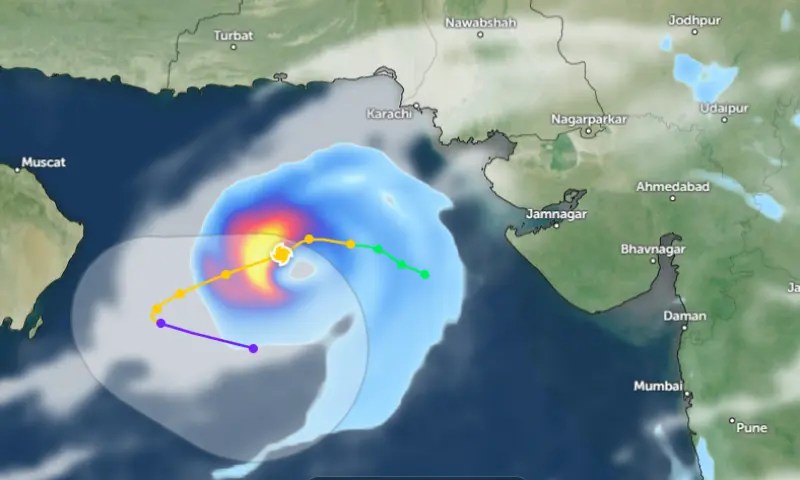 eakened storm likely to bring isolated rain to Sindh